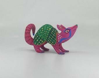 Armadillo Alebrije, Armadillo Wood Art, Armadillo Mexican Art