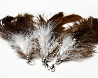 Cat toy replacement Feathers,  cat toy with feather set 3 Pc, Interactive Cat Feather toy.