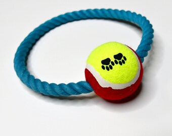 Anillo de juguete para perros con pelota, juguete de entrenamiento para perros, juguete para masticar perros