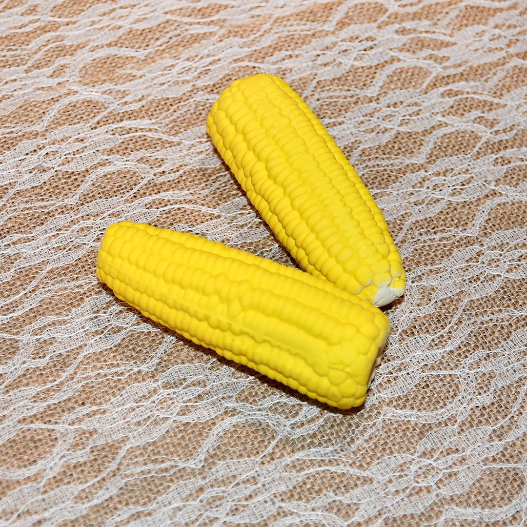 Squeaky Dog Toy Corn Shape From Nontoxic Latex Chew Pet Toys Etsy