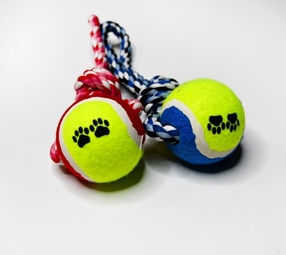 Braided rope dog toy top