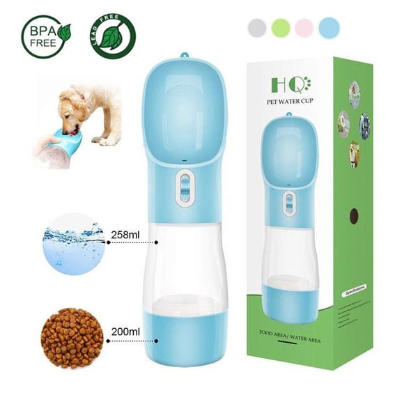 Water Bottle for Dogs, Pet Water Dispenser Feeder Portable 2-in-1, Dog  Travel Water Bottle With Bowl 