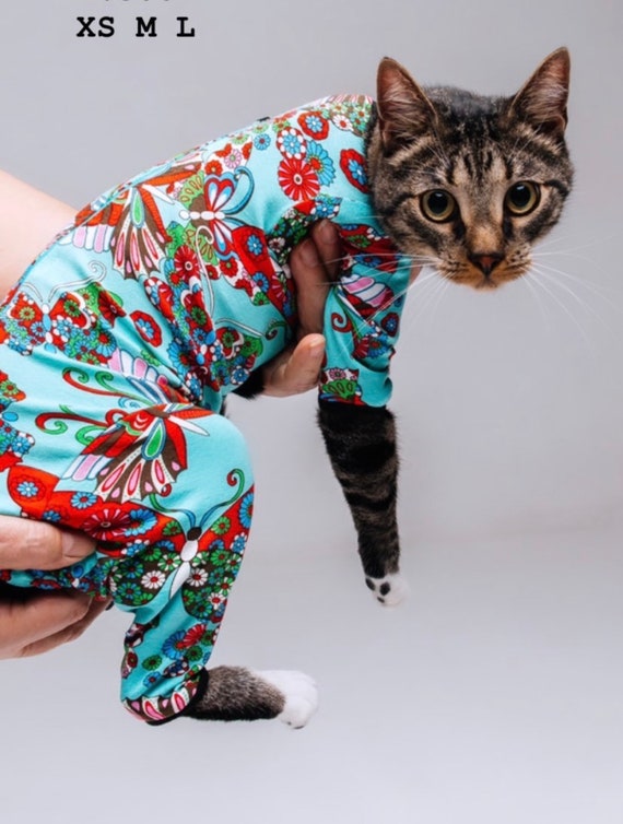 Pyjama voor kat slim Kattenpyjama Comfortabele Etsy België