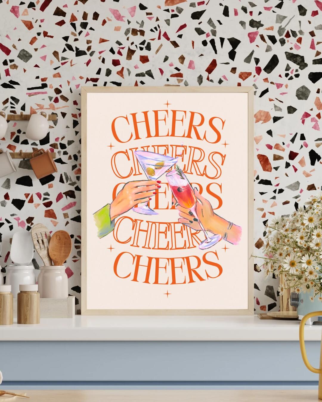 Cheers Poster - Etsy