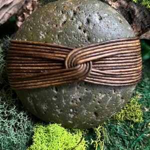Handwrapped Stone | Leather Cord | One-of-a-Kind