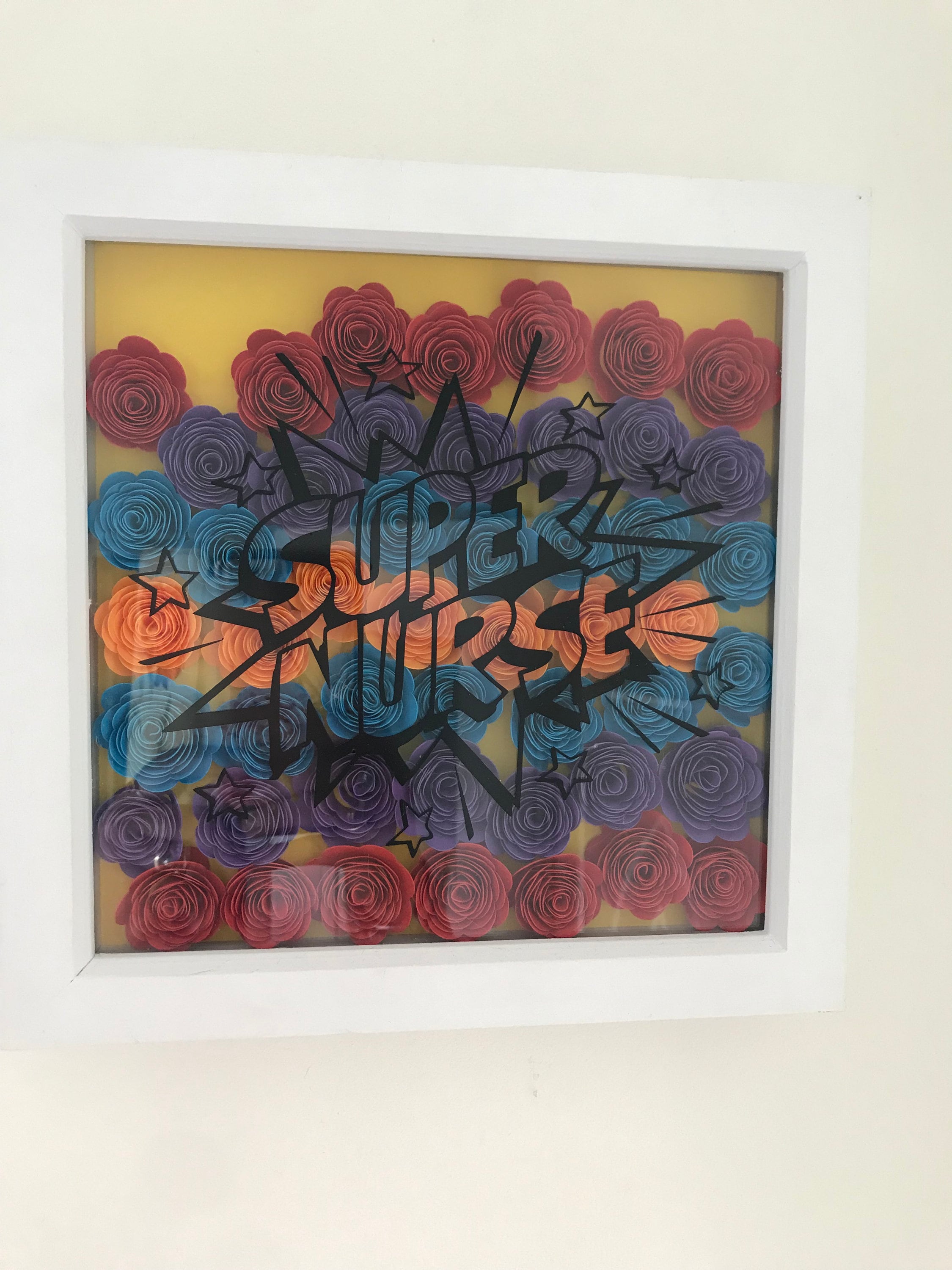 Personalised flower box frame Etsy