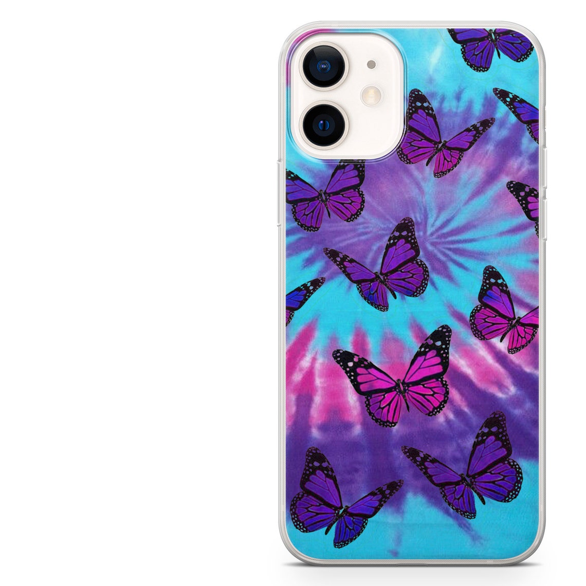 Tie Dye Phone Case Cute Butterfly case for iPhone 12 Etsy