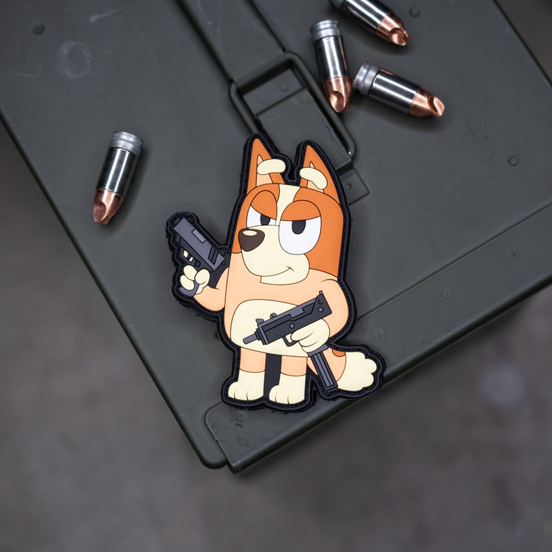 Tactical Blue Dog Morale Patches With Matching Adhesive Loop Etsy