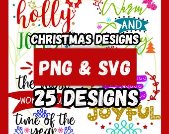 Digital Christmas Designs, Festive Holiday Artwork, Instant Download