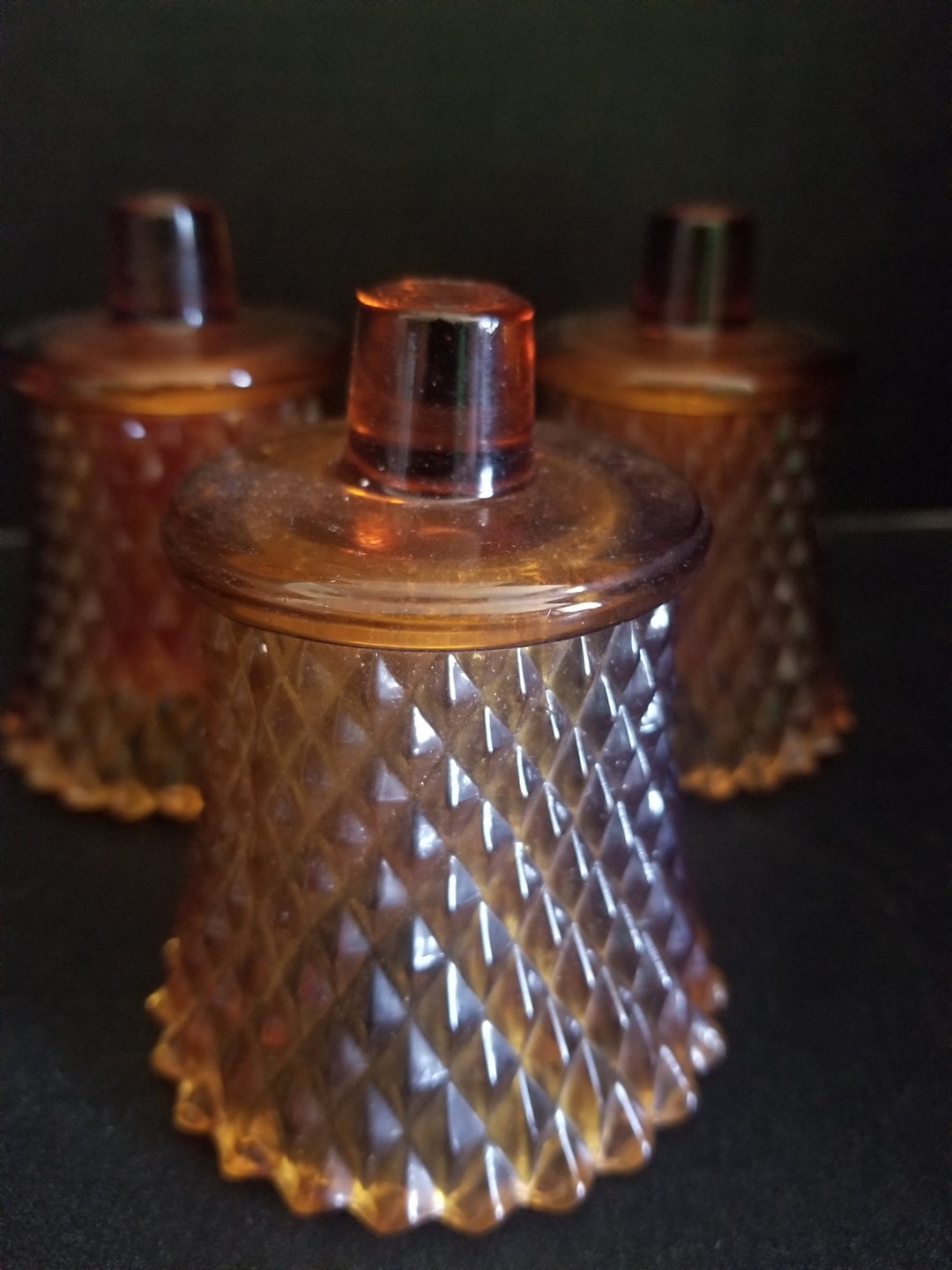 Amber Votive Candle Holder Etsy