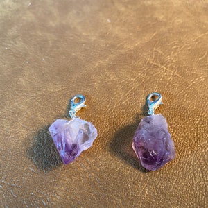 Amethyst chakra necklace pendant (silver)