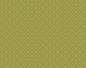 Sunshine & Cotton in Green Fabric by the Yard, Farmgirls Unite by Poppie Cotton, OCFG20726