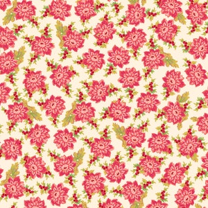 Allover Floral in Cream, Sweet Beginnings for Maywood Studio, Fabric by the Yard, MAS10012-E