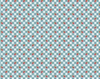 Tomboy in Blue, Farmgirls Unite by Poppie Cotton, Fabric by the Yard, Country Fabric, Farm Fabric, POCFG20708