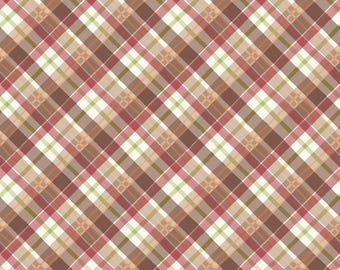 Bias Plaid, Rustle, Leaves, Maywood Studio, MAS10819-Z