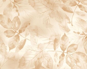 Tonal Leaves on Tan, Rustle, Leaves, Maywood Studio, MAS10816-T
