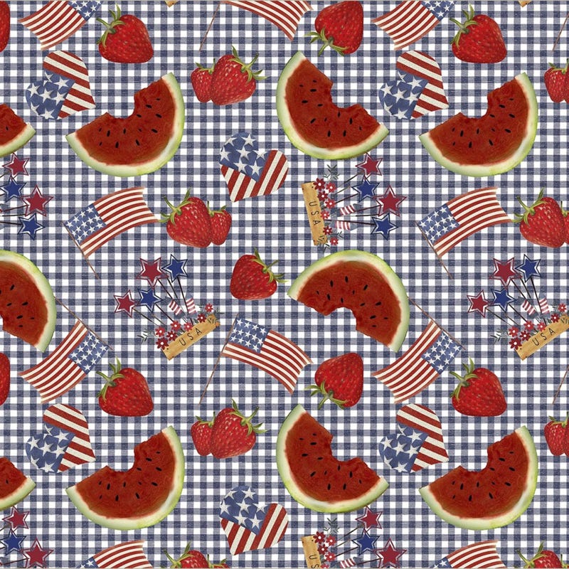 Sun Hat - Navy Blue Liberty Print Fabric main image 1