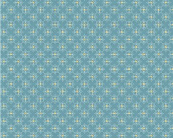 Sunshine & Cotton in Blue, Farmgirls Unite by Poppie Cotton, Fabric by the Yard, Country Fabric, Farm Fabric, POCFG20727