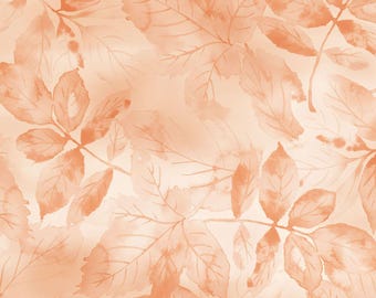 Tonal Leaves on Orange, Rustle, Leaves, Maywood Studio, MAS10816-O