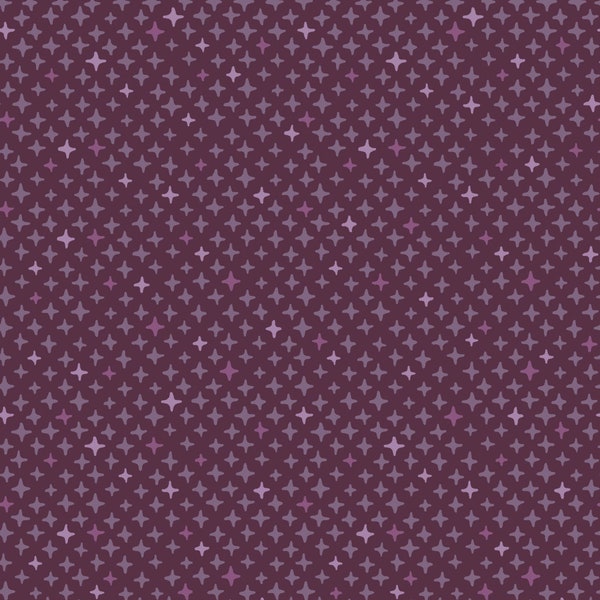 Saguaro Shining Stars in Violet for Maywood Studio, Fabric by the Yard, Southwest Themed Fabric, MAS10023-V