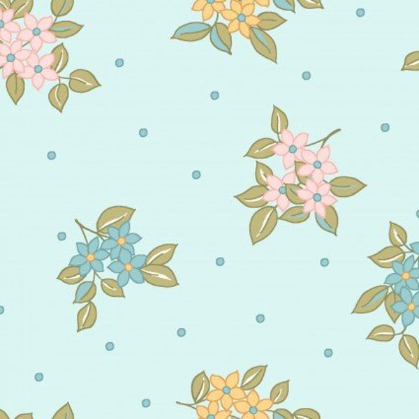Dots and Blooms in Blue, Sunlit Blooms by Maywood Studios, MAS9844-B
