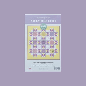 Story Time Duckling Quilt Kit, Story Time Fabric Quilt Kit, 46&quot;x 48&quot; Quilt Top & Binding Kit