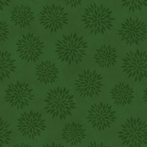 Green Tonal Flowers, Sunflower Splendor, Wilmington Prints, Fabric by the Yard