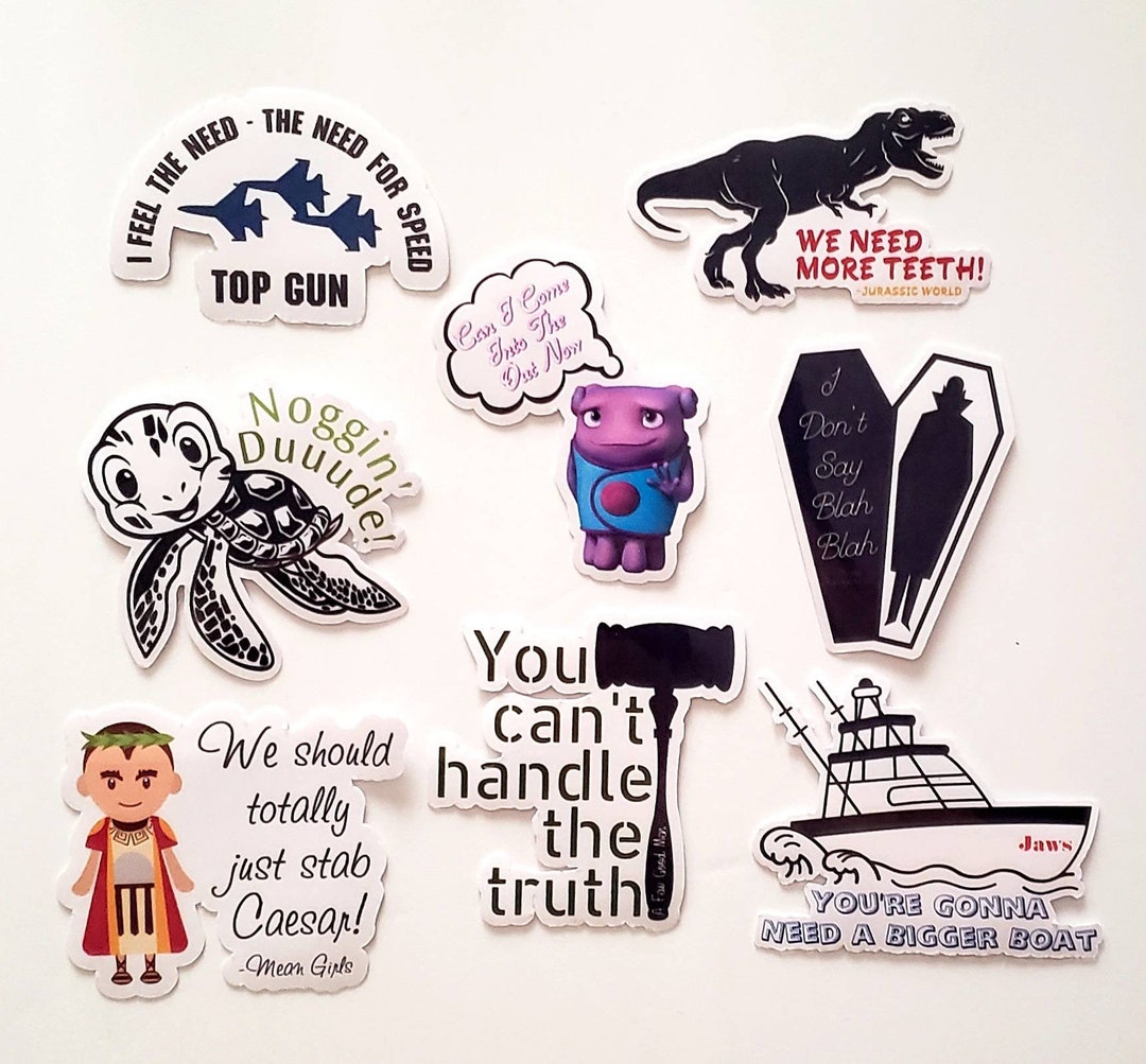 Movie Quote Sticker Vinyl Sticker Waterproof Etsy