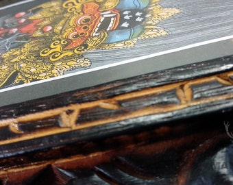 Barong & Rangda Hand Painting : Decor for White Wall