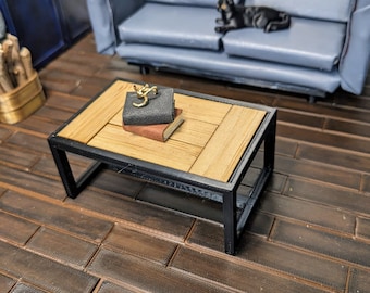 1:12 Coffee Table | Dollhouse Coffee Table | Dollhouse Ottoman | Miniature Coffee Table | Dollhouse Furniture | Mini Ottoman