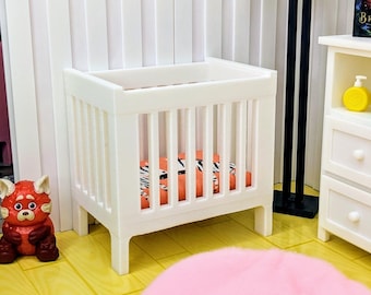 Minicuna a escala 1:12 / Minicuna para casa de muñecas impresa en 3D, moisés para bebé