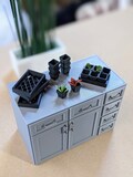 1:12 Garden Pots & Tray | Miniature Garden Pots | Dollhouse Gardening Set | Miniature Planters | Dollhouse Greenhouse Supplies