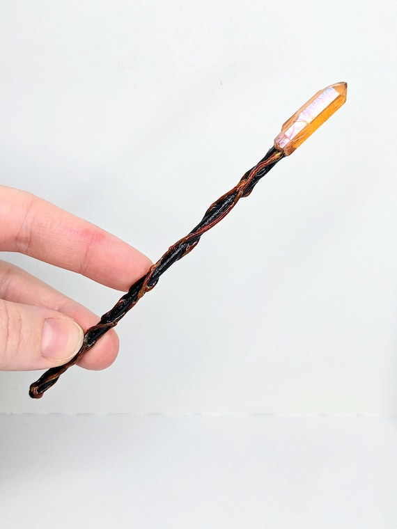 Miniature Fire Staff 1:12 or 1;6 | Miniature Staff For Gameplay | Miniature Figurine Staff |Mini Fantasy Staff |Diorama Accessory |RPG Piece