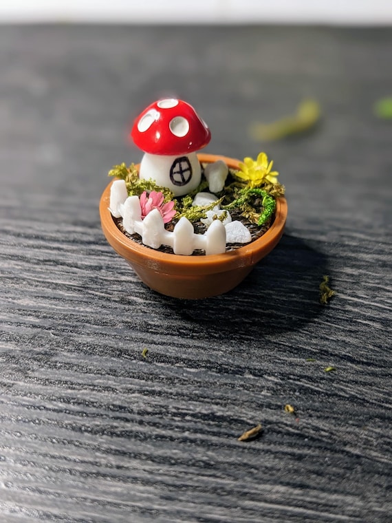 1:12 DIY Fairy Garden Kit | Miniature Fairy Garden | Dollhouse Fairy Garden | DIY Dollhouse Kit