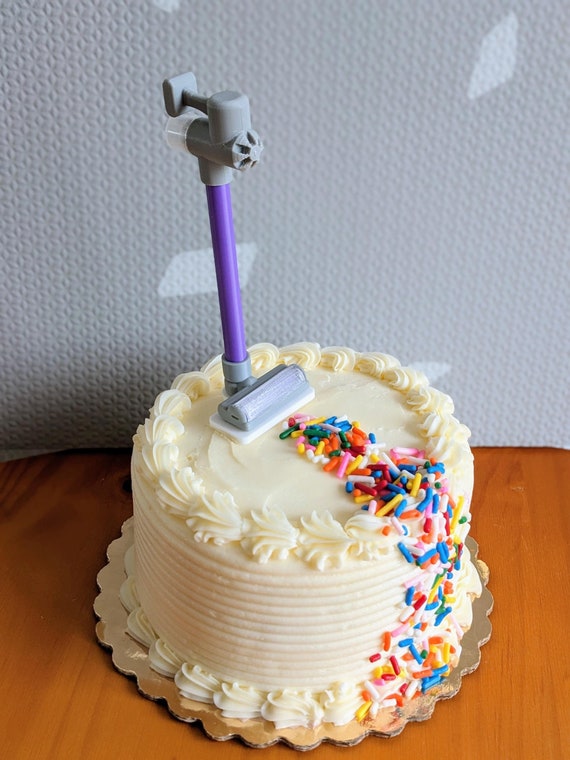 Vacuum Cake Topper | Vacuum Ornament | 3D Printed Cake Decor | Vacuum Birthday Decor| Miniature Vacuum for Cake | Vacuum Cleaner Ornament
