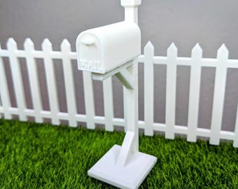 1:12 Mailbox | Miniature Modern Mailbox | Dollhouse Mailbox | Mini Mail Post | Dollhouse Post Office | Miniature Furniture| Mini Mailbox