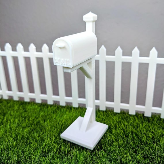 1:12 Mailbox | Miniature Modern Mailbox | Dollhouse Mailbox | Mini Mail Post | Dollhouse Post Office | Miniature Furniture| Mini Mailbox
