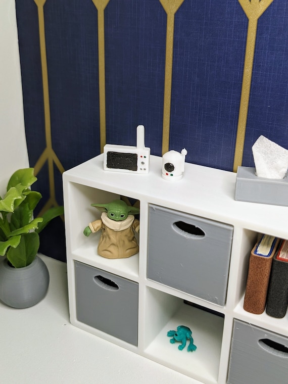 1:12 Baby Monitor & Camera Set | Dollhouse Nursery Supplies | Miniature Baby Decor | Baby Camera for Dollhouse | 3D Printed