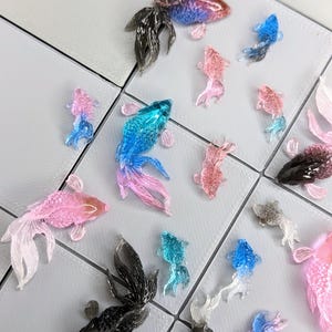 Miniature Fish 6 PCS | Mini Resin Fish for Fairy Garden | Dollhouse Fish | Mini Bulk Fish | Fish for Fairy Garden | Fish for Diorama