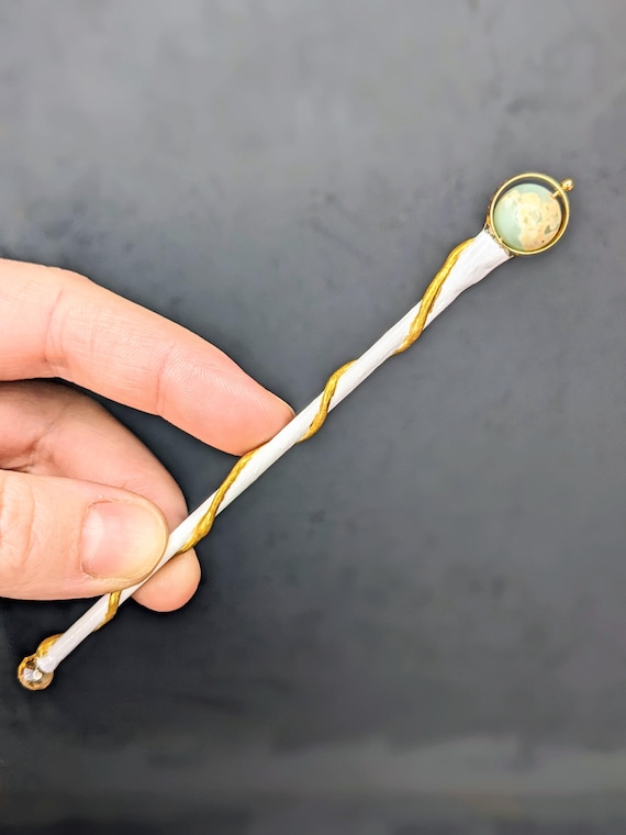 Miniature Ethereal Staff 1:12 or 1;6 | Miniature Staff For Gameplay | Miniature Staff | Mini Fantasy Staff | Diorama Accessory | RPG Piece