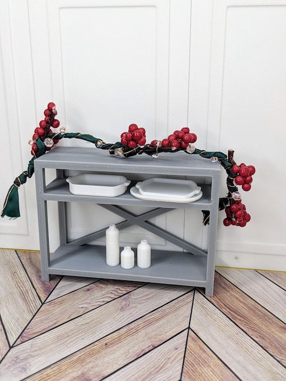 1:12 Buffet Sideboard | Dollhouse Sideboard | Dollhouse Farmhouse Furniture | Miniature Buffet Table | Mini Entry Table |Dollhouse Furniture