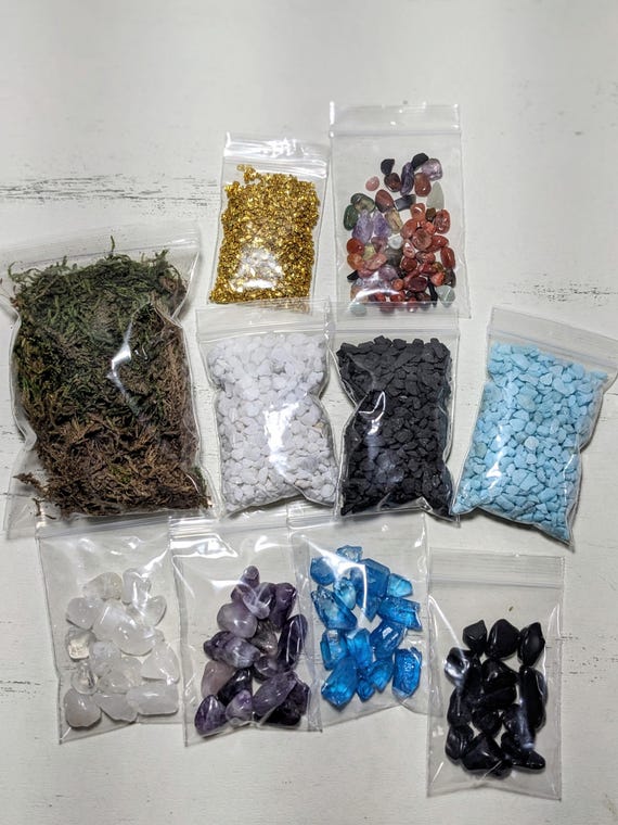 Diorama Supplies | Dollhouse Miniatures | Supplies for Diorama | Miniature Rocks | Miniature Greenery | Dollhouse Diorama Supplies