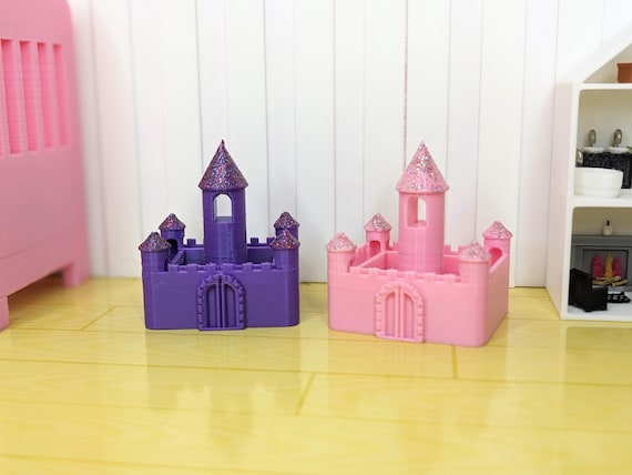 1:12 Miniature Castle Toy for Dolls | Dollhouse Toy Castle | Miniature Nursery Toy | Dollhouse Kids Toy | Miniature Princess Castle