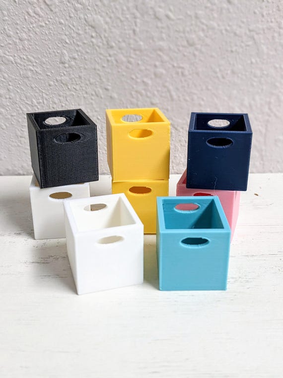 1:12 BINS ONLY | Miniature Bins Miniature Furniture | Dollhouse Bookshelf | Mini Cube Shelf | Miniature Toy Shelf | Miniature Decor