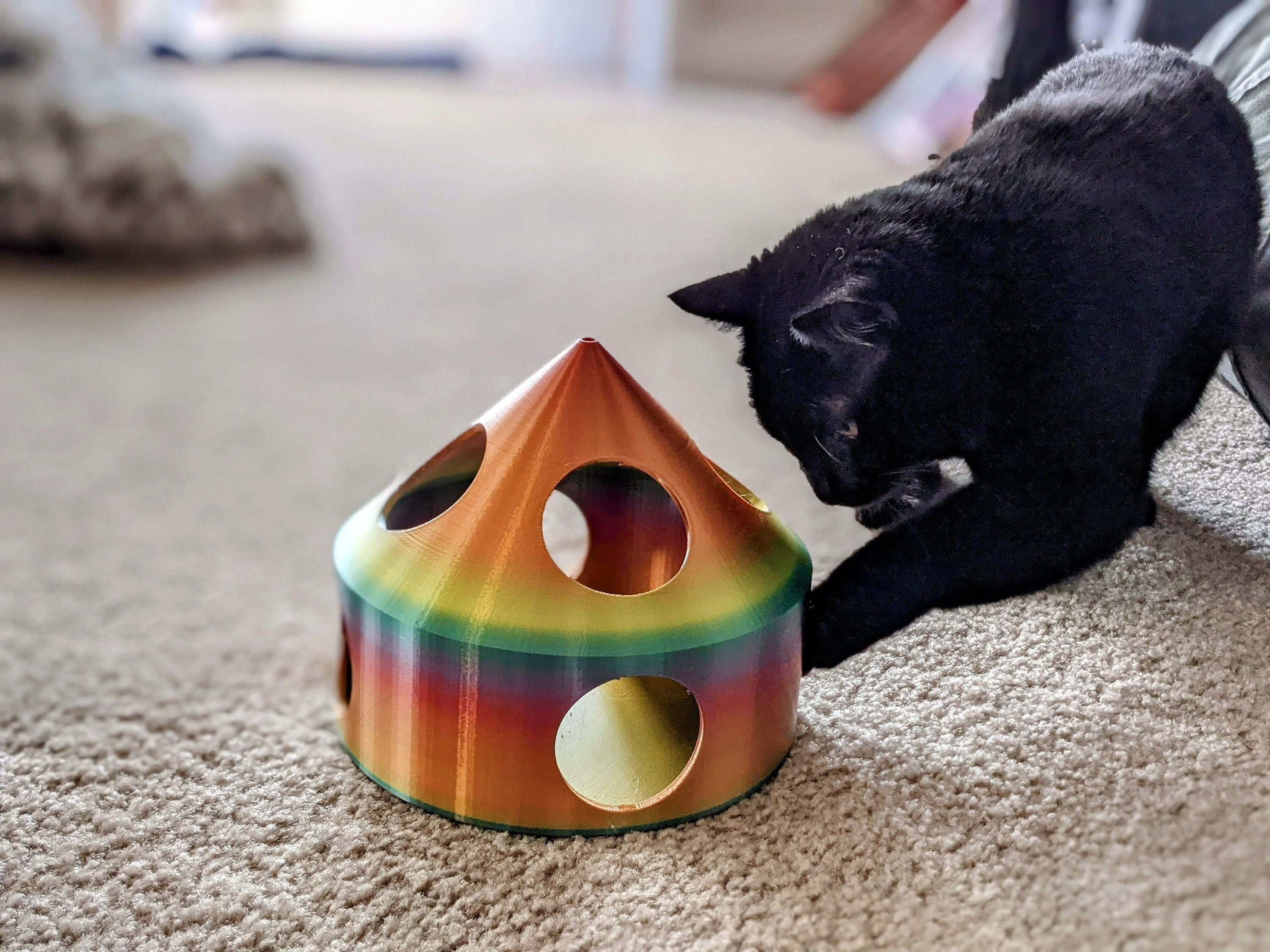 Order Cat Food Dispenser: Cat Puzzle Feeder & Cat Feeder Toy Wheel