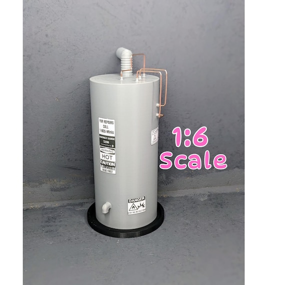 1:6 Water Heater |Dollhouse Water Heater | Miniature Furnace | Miniature Utility Room | Dollhouse Furniture