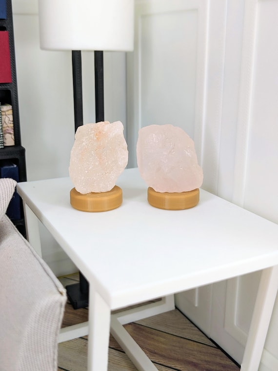 1:6 Salt Lamp | Miniature Salt Lamps | Dollhouse Decor | Mini Apothecary Supplies | 1 6 Scale Accessories