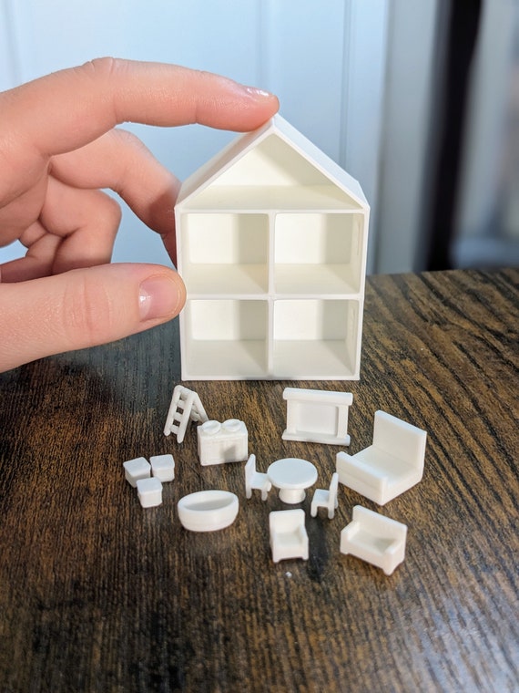 1:12 DIY Toy Dollhouse | Dollhouse for a Dolls House | Miniature Toys | Dollhouse Toy Kit | Miniature DIY Furniture Kit |3D Printed DIY Toys