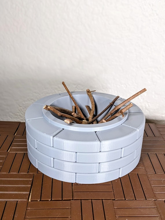 1:6 Dollhouse Fire Pit | Miniature Fire Pit | Dollhouse Furniture | Dollhouse Accessories | 3D Printed | Mini Outdoor Furniture