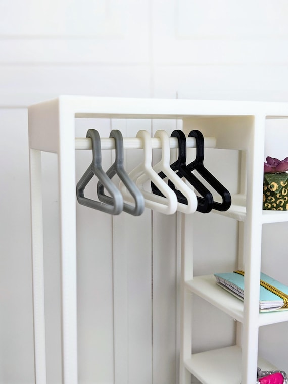 1:12 Hangers 12 PCS | Miniature Clothing Hangers | Dollhouse Hangers| Dollhouse Accessories | Dollhouse Closet | Mini Hangers